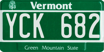 VT license plate YCK682