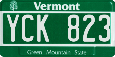 VT license plate YCK823