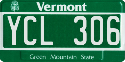 VT license plate YCL306