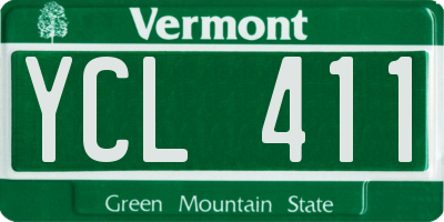 VT license plate YCL411