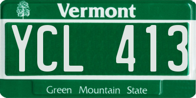 VT license plate YCL413