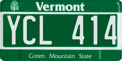 VT license plate YCL414
