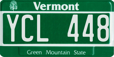VT license plate YCL448