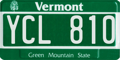 VT license plate YCL810