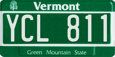 VT license plate YCL811