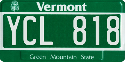 VT license plate YCL818