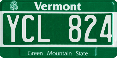 VT license plate YCL824