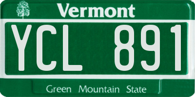 VT license plate YCL891