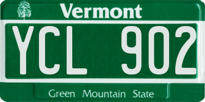 VT license plate YCL902