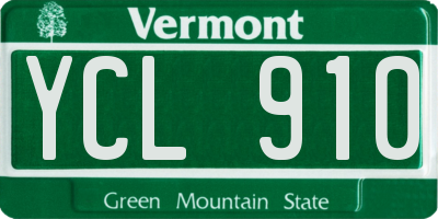 VT license plate YCL910