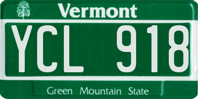 VT license plate YCL918