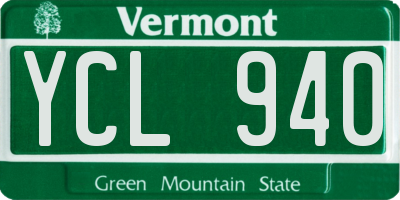 VT license plate YCL940