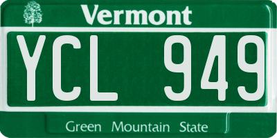 VT license plate YCL949