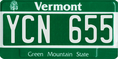 VT license plate YCN655