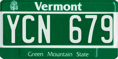VT license plate YCN679