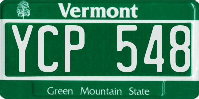 VT license plate YCP548