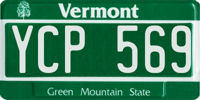 VT license plate YCP569