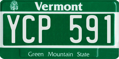 VT license plate YCP591