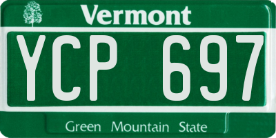 VT license plate YCP697