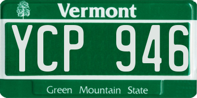 VT license plate YCP946