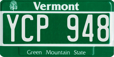 VT license plate YCP948