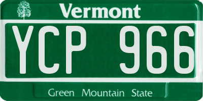 VT license plate YCP966