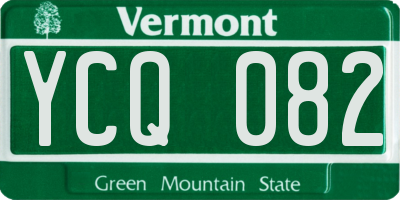 VT license plate YCQ082