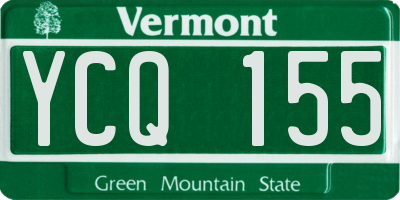 VT license plate YCQ155