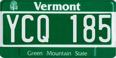VT license plate YCQ185