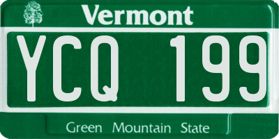 VT license plate YCQ199