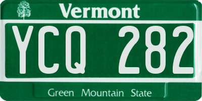 VT license plate YCQ282