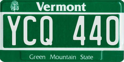 VT license plate YCQ440