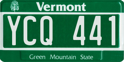VT license plate YCQ441