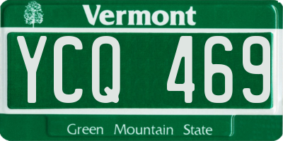 VT license plate YCQ469