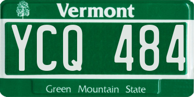 VT license plate YCQ484