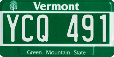 VT license plate YCQ491