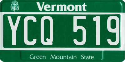 VT license plate YCQ519
