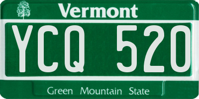 VT license plate YCQ520