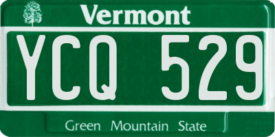 VT license plate YCQ529
