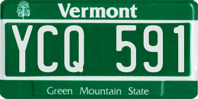 VT license plate YCQ591