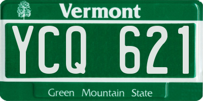 VT license plate YCQ621