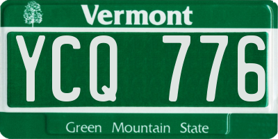 VT license plate YCQ776