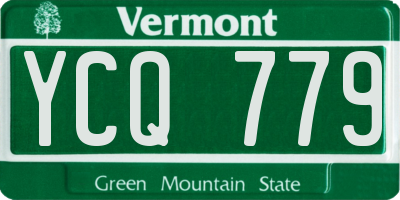 VT license plate YCQ779