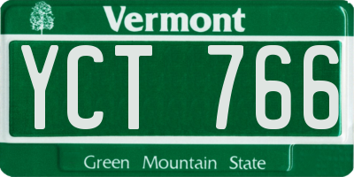 VT license plate YCT766
