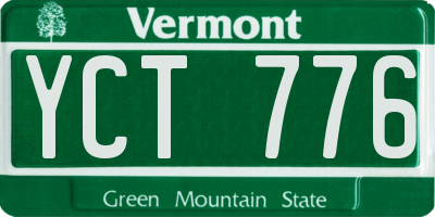 VT license plate YCT776