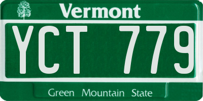 VT license plate YCT779