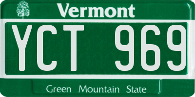 VT license plate YCT969