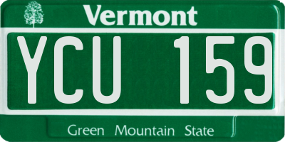 VT license plate YCU159
