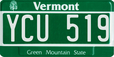 VT license plate YCU519