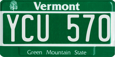 VT license plate YCU570